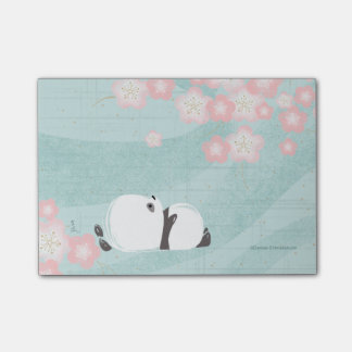 Zen Panda Post-its (Pflaumenblüten) Post-it Klebezettel