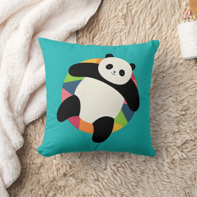 Zen Panda Spin Kissen (Decke)