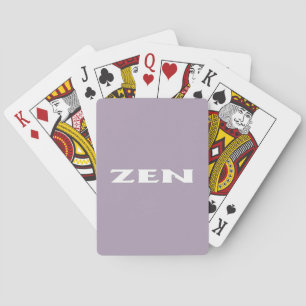 Zen-Poker, der Karten spielt Spielkarten
