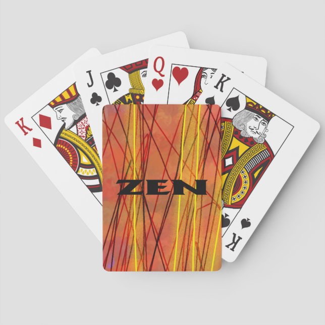Zen-Poker-Spielkarten Spielkarten (Rückseite)