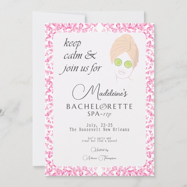 Zen Pool & Wellness-Center Weekend Erreichbarkeit  Einladung (Vorderseite)