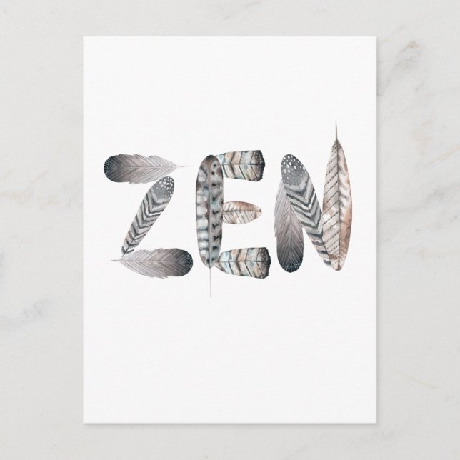 Zen Postkarte (Vorderseite)
