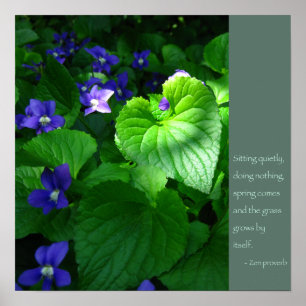 Zen-Proverb-Zitatposter Poster