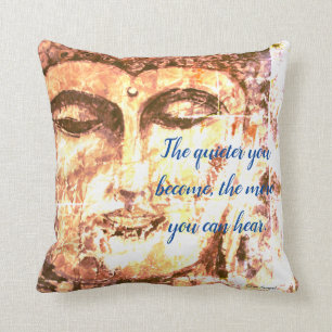 Zen Quote Buddha Art Throw Kissen