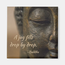 Zen Quote Buddha Statue Magnet