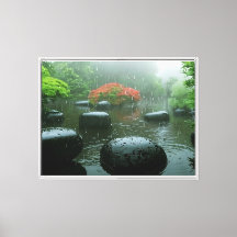 Zen Rain Garden mit lebhaftem Ahorn |