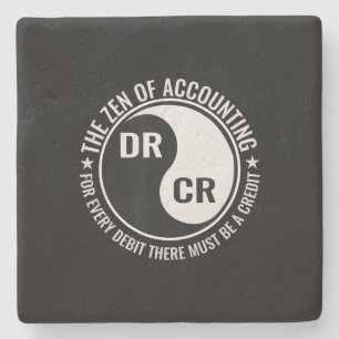 Zen Rechnungsführer Degree Funny Accountant Steinuntersetzer