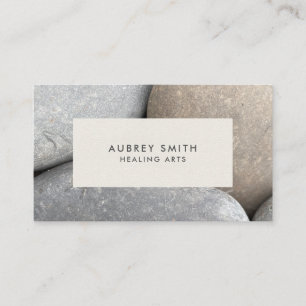 Zen River Rocks Healing Arts Business Card Visitenkarte