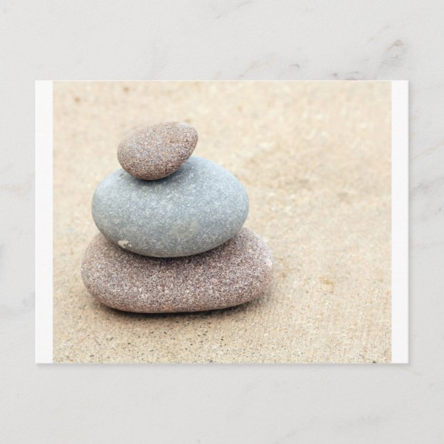 Zen Rocks Postkarte (Vorderseite)