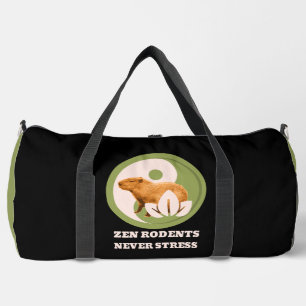 Zen Rodents stress Capybara Duffle Bag