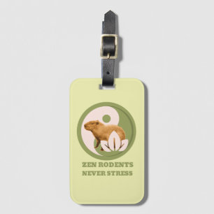 Zen Rodents stress Capybara Gepäckanhänger