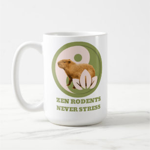 Zen Rodents stress Capybara Kaffeetasse