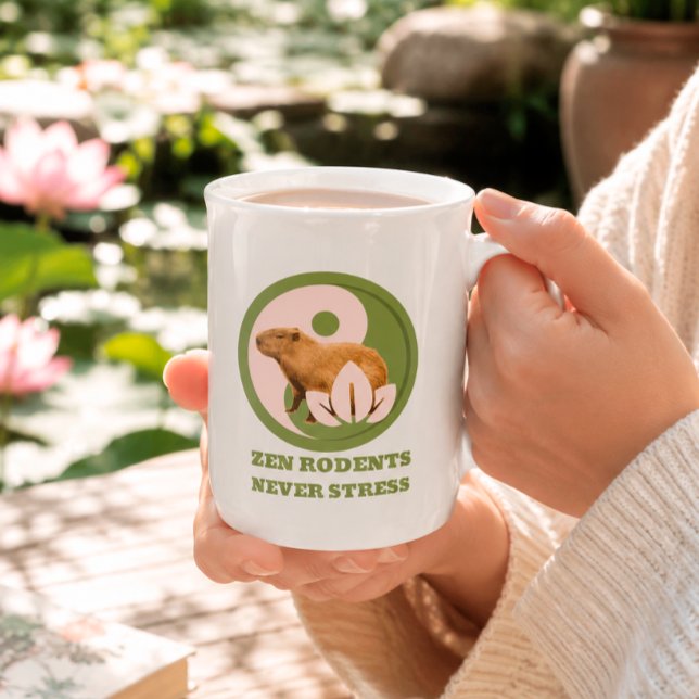 Zen Rodents stress Capybara Prozellantasse (Von Creator hochgeladen)