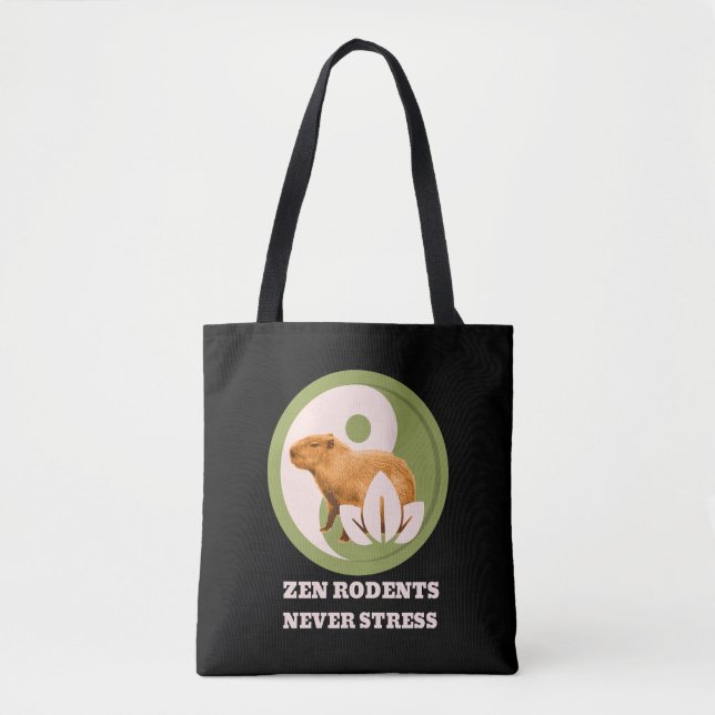 Zen Rodents stress Capybara Tasche (Vorderseite)