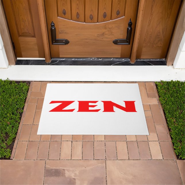 Zen-Rot-Doormat Fußmatte (Außenbereich)