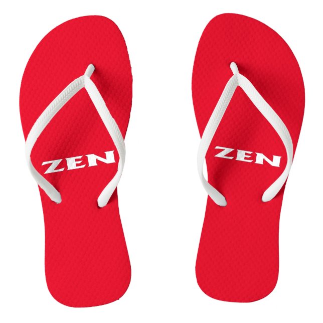 Zen-Rot-Flip-Flops Flip Flops (Fußbett)