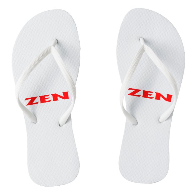 Zen-Rot-Flip-Flops Flip Flops (Fußbett)