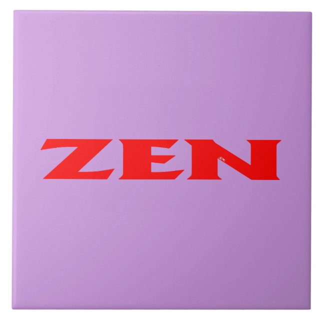 Zen-Rot-Lila-Kachel Fliese (Vorderseite)