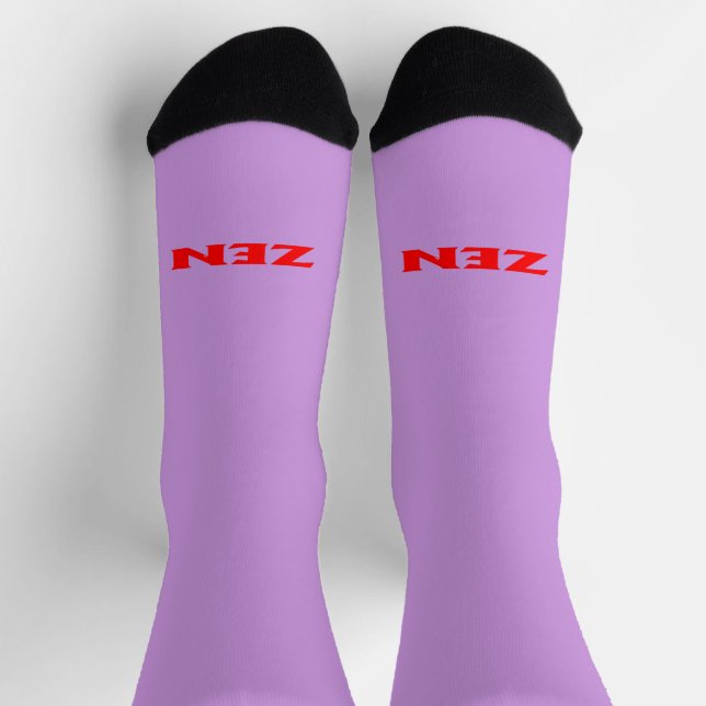 Zen-Rot-Lila-Prämiensocken Socken (Oben)