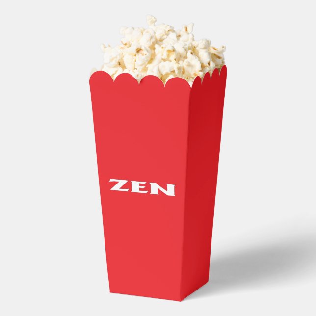 Zen-Rot-Popcornboxen Geschenkschachtel (Geplatzt)