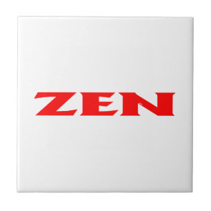 Zen-Rot-Weiß-Kachel Fliese