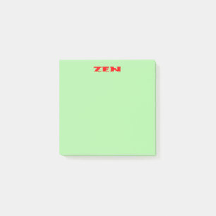 Zen-rote grüne Notizblöcke Post-it Klebezettel
