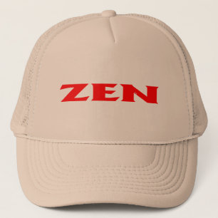 Zen rote Khaki-Schaum-Trucker-Mütze Truckerkappe