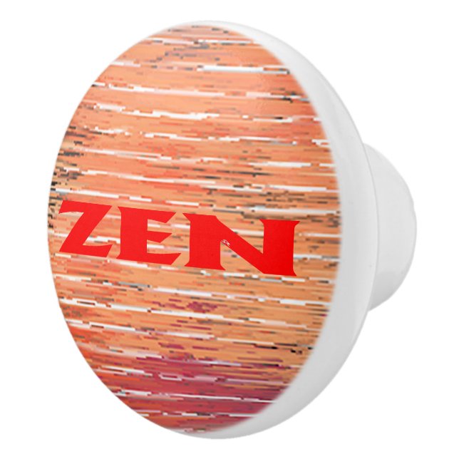 Zen-Rote-Schilf-Keramik Keramikknauf (Rechts)