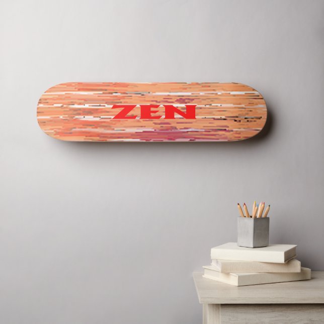 Zen Rote Schilf Skateboard (Wandkunst (Horz))