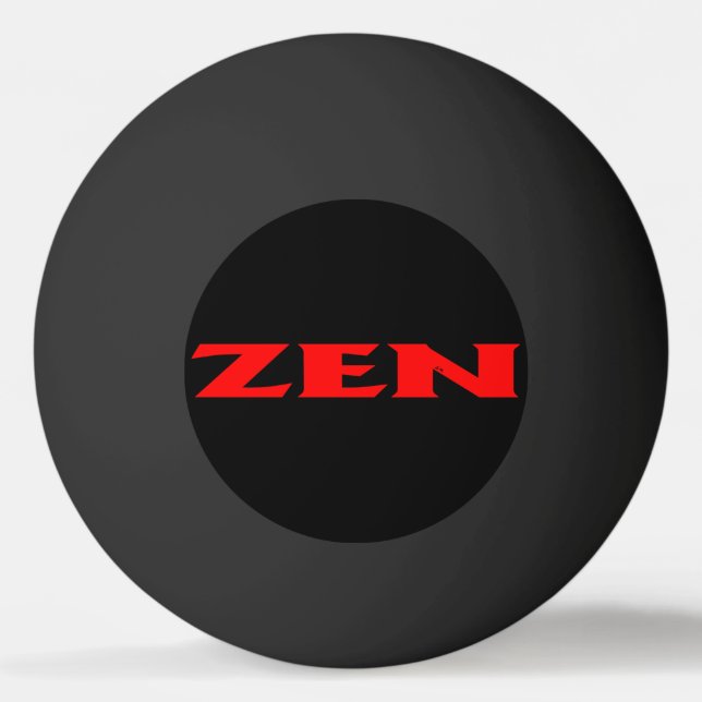 Zen roter 1-Sterne Pingpongball Tischtennisball (Vorderseite)