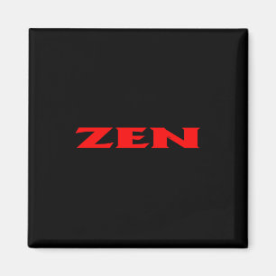Zen-roter Schwarzquadrat-Magnet Magnet