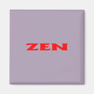 Zen-Rotgrau-Quadratzmagnet Magnet
