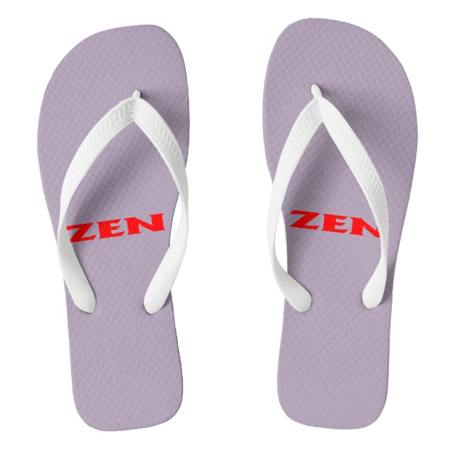 Zen-Rotgraue-Flip-Flops Flip Flops (Fußbett)