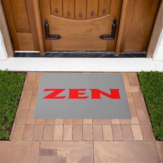 Zen-Rotgraumatte Fußmatte (Außenbereich)