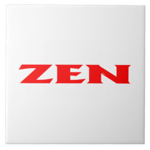 Zen rouge blanc grand carreau