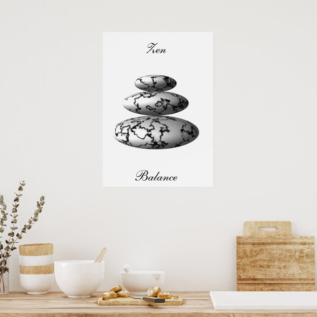 Zen-Saldo Poster (Küche)