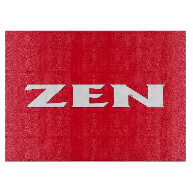 Zen-Scheiben Schneidebrett (Vorderseite)