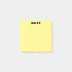 Zen-schwarz-gelbe Notizblöcke Post-it Klebezettel