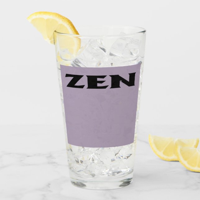 Zen schwarz-graue Glasscheibe Glas (Vorderseite Ice)