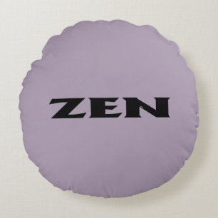 Zen schwarz graues rundes Poly-throw-Kissen Kissen