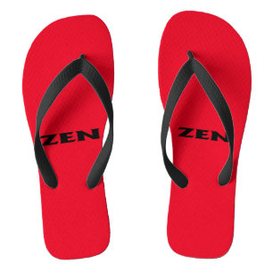 Zen-Schwarz-Weitwinkel-Flops Flip Flops