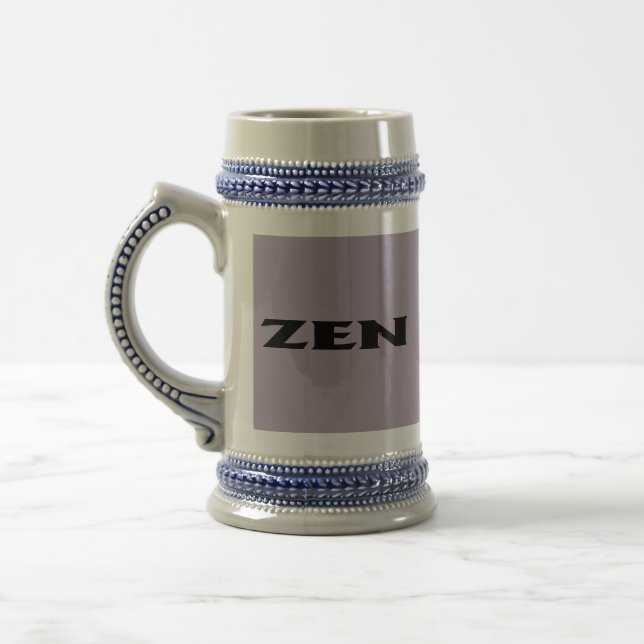 Zen-Schwarzgraustein Bierglas (Links)