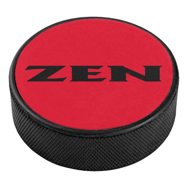 Zen-Schwarzhockeypuck Eishockey Puck (3/4)