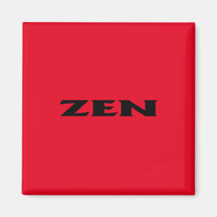 Zen-Schwarzquadrat-Magnet Magnet