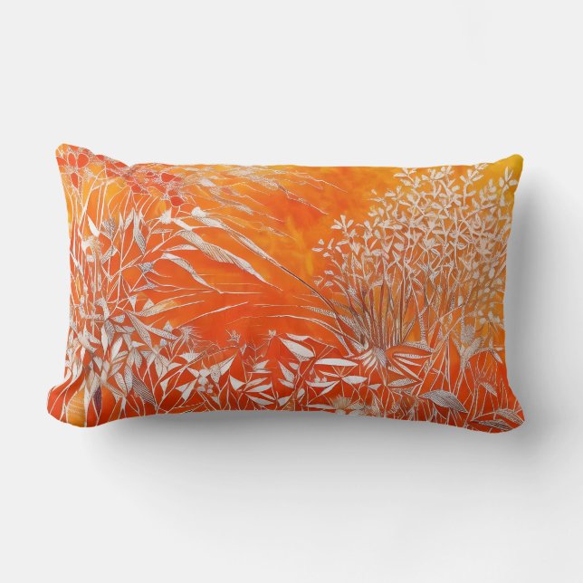 Zen Spirit Orange Lendenkissen (Vorderseite)