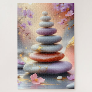 Zen Spirituelle Steine Balance Blumenkunst