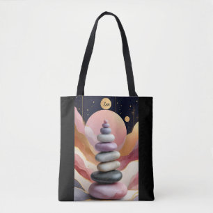 Zen Spirituelle Steine Balance Kosmos Kunst Tasche