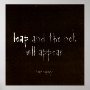 Zen-Sprichwort Poster