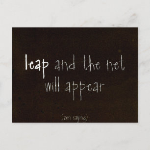Zen-Sprichwort Postkarte