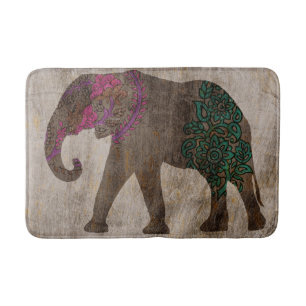 Zen-Stammes- asiatischer Elefant Badematte